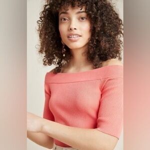 Anthropologie Minuet Off the shoulder Ribbed top​